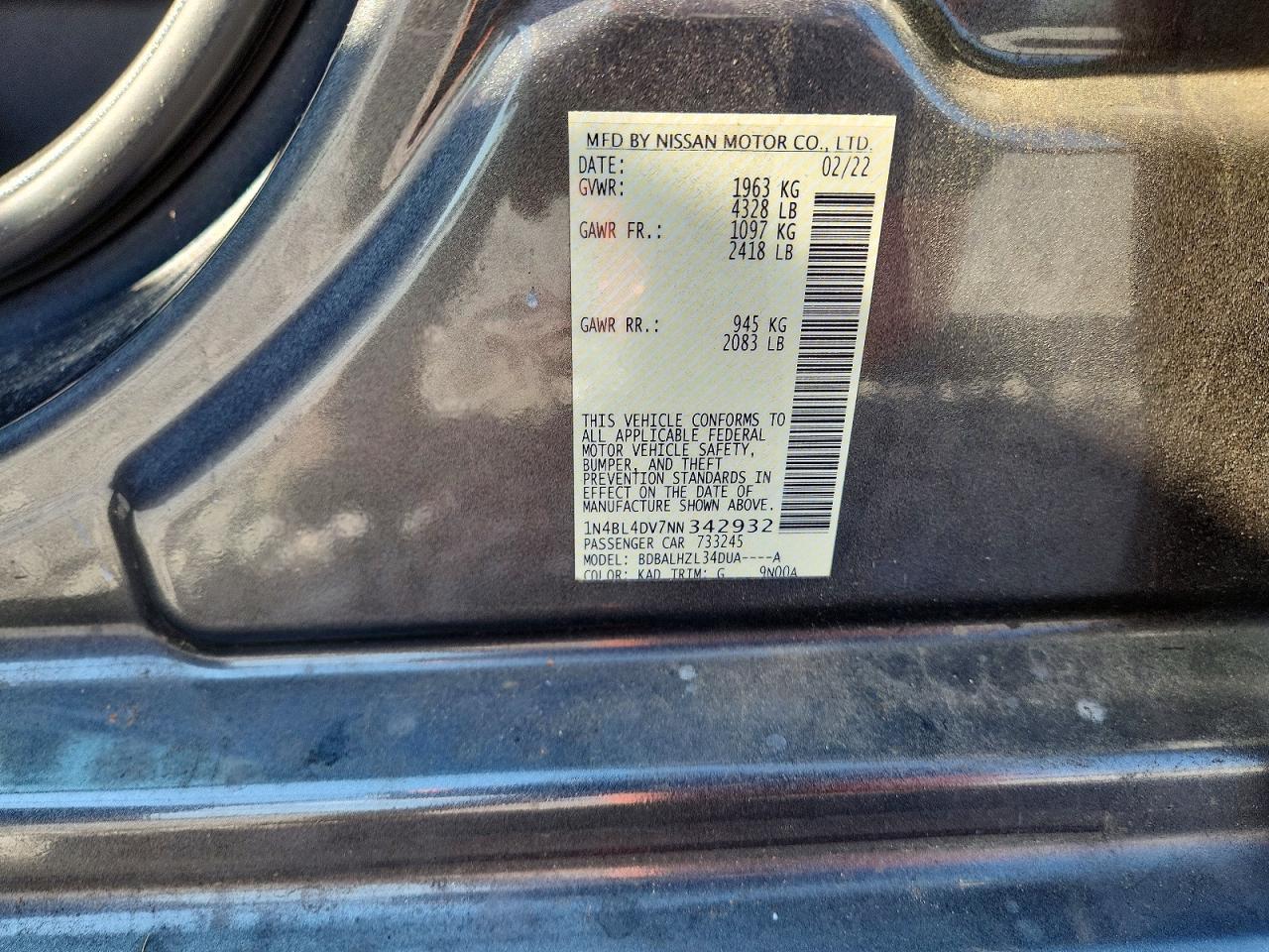 Nissan Altima Sv