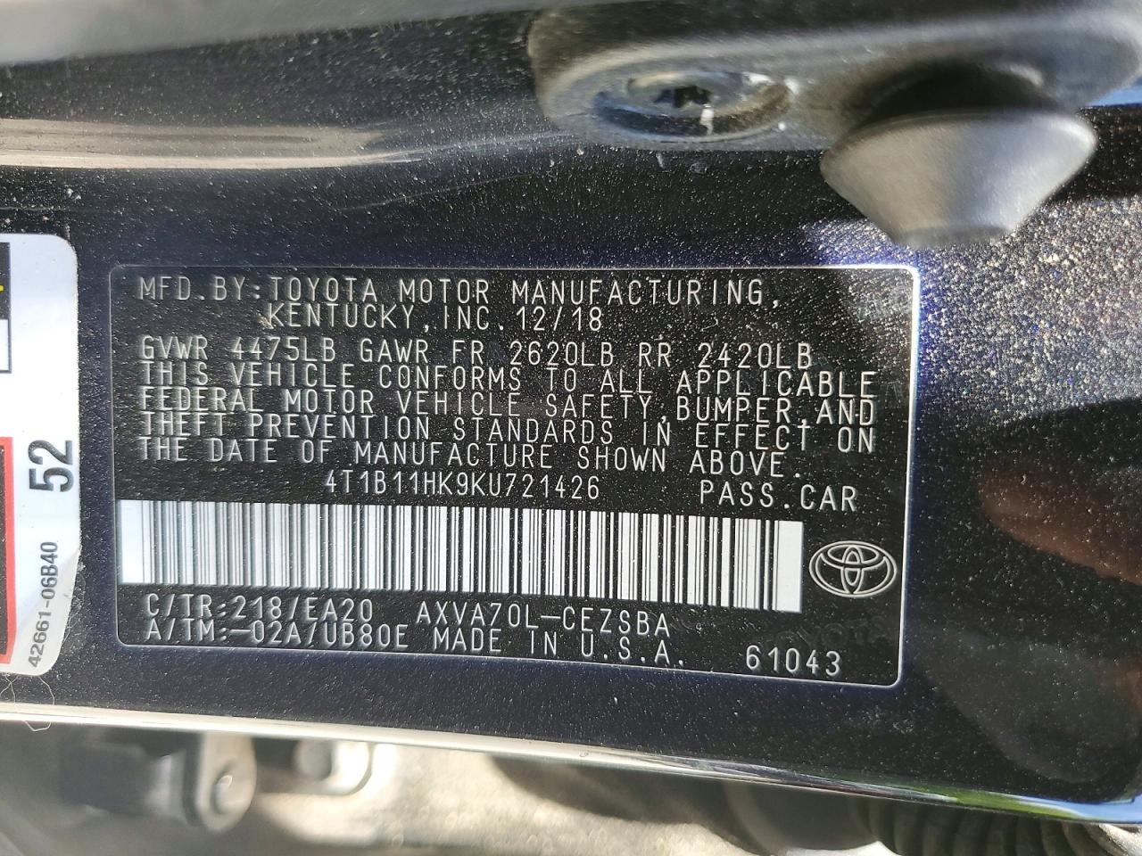 Toyota Camry Se
