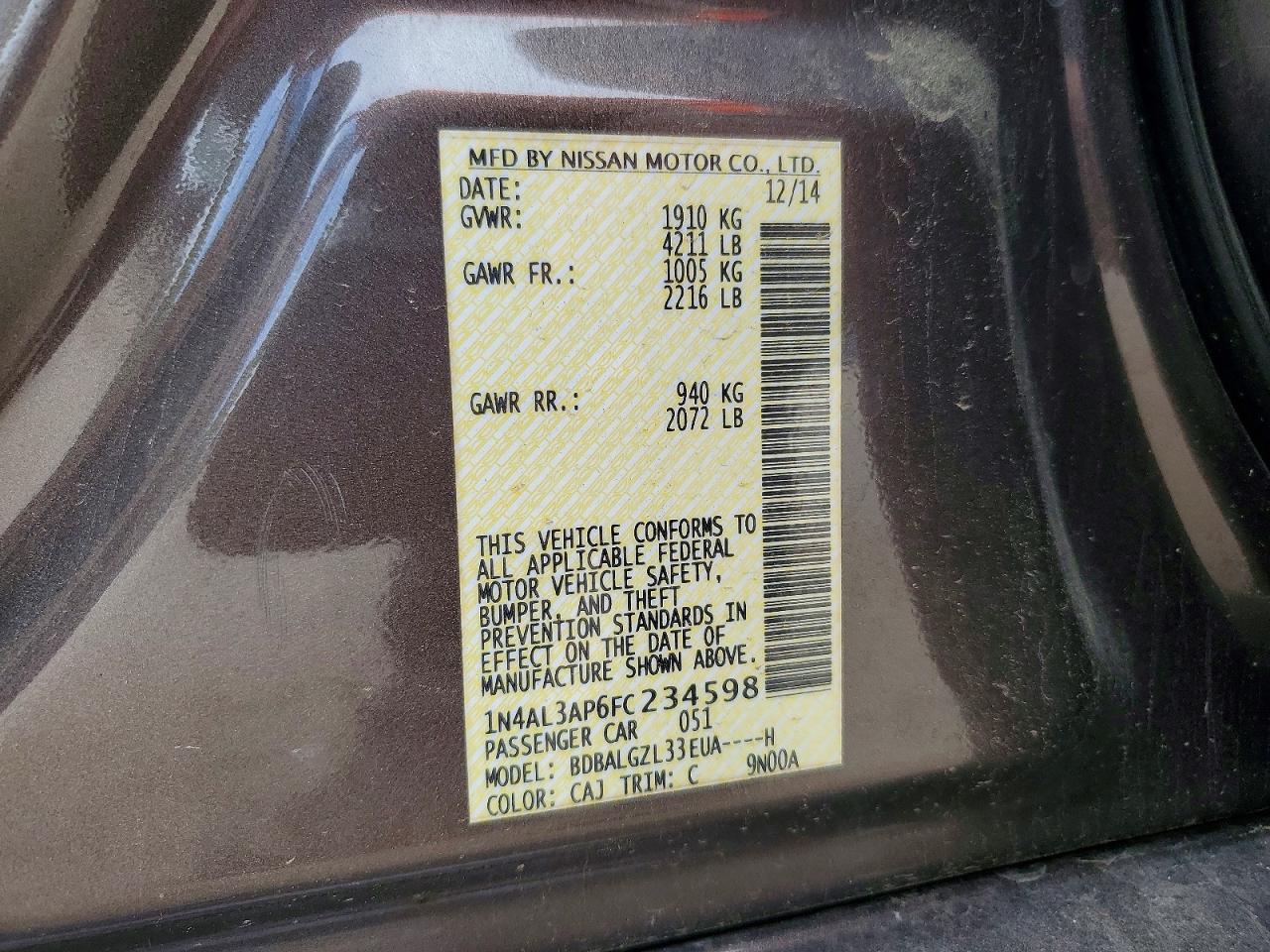 Nissan Altima 2.5 S