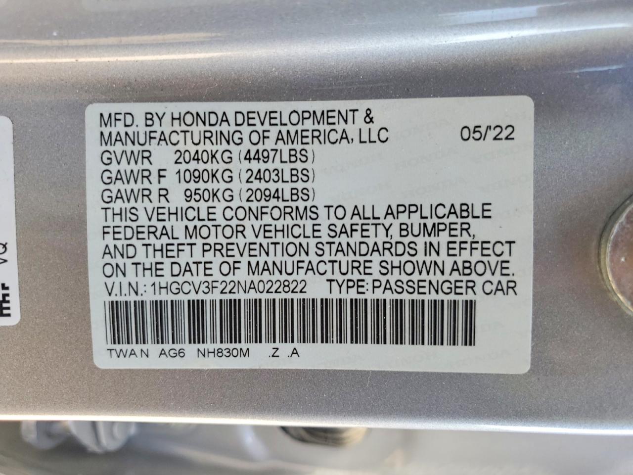 Honda Accord Hybrid Sport