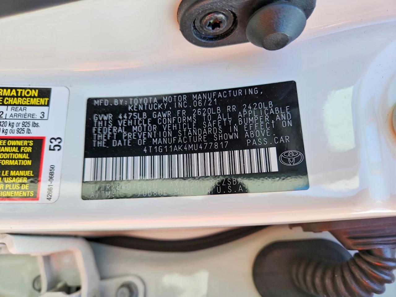 Toyota Camry Se