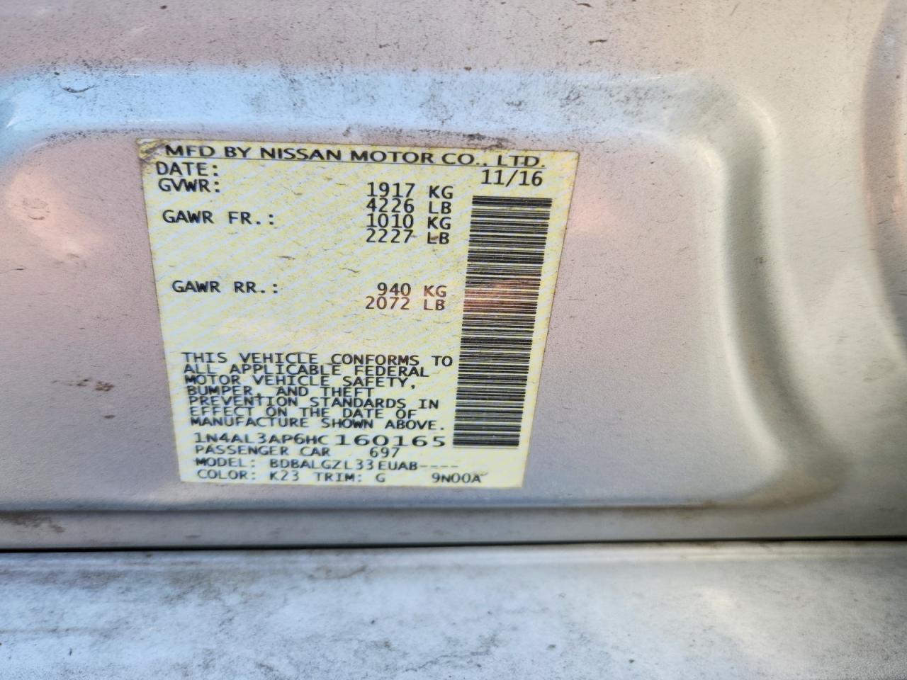 Nissan Altima 2.5 S