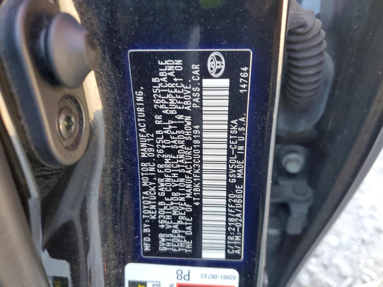 Toyota Camry Se V6