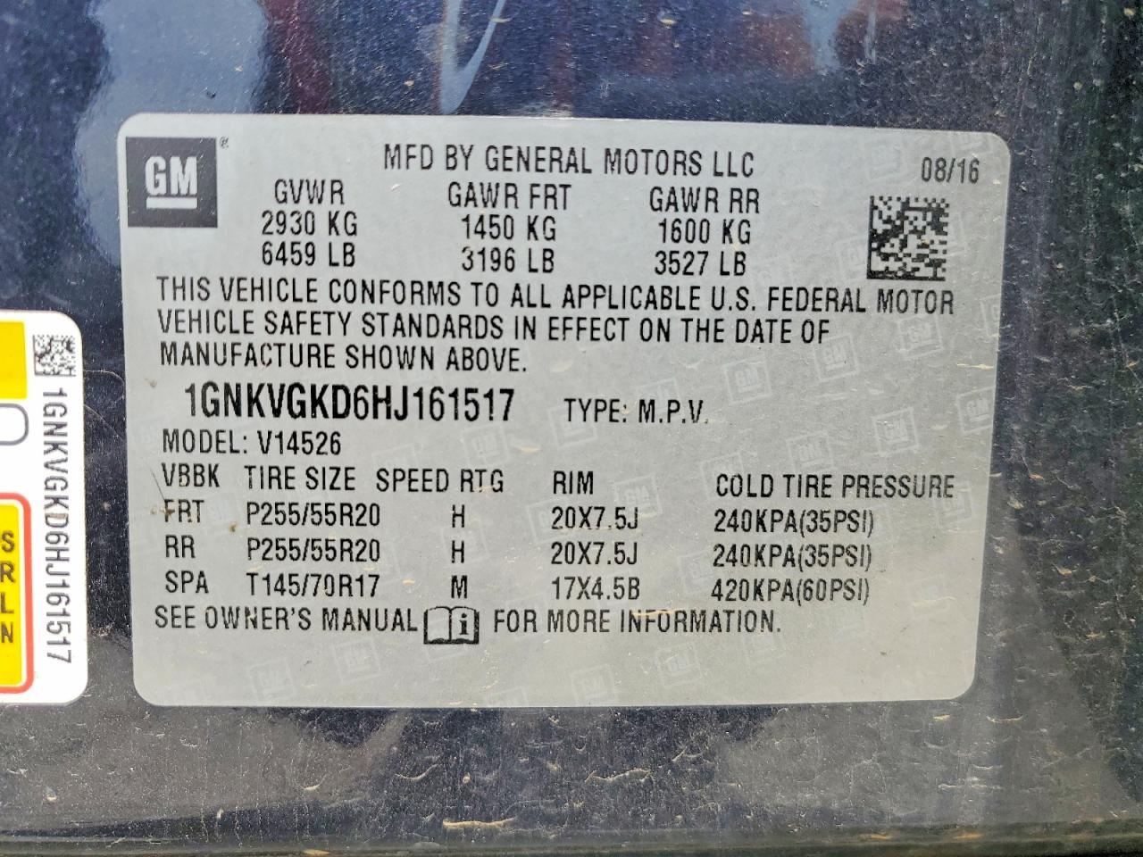 Chevrolet Traverse Lt