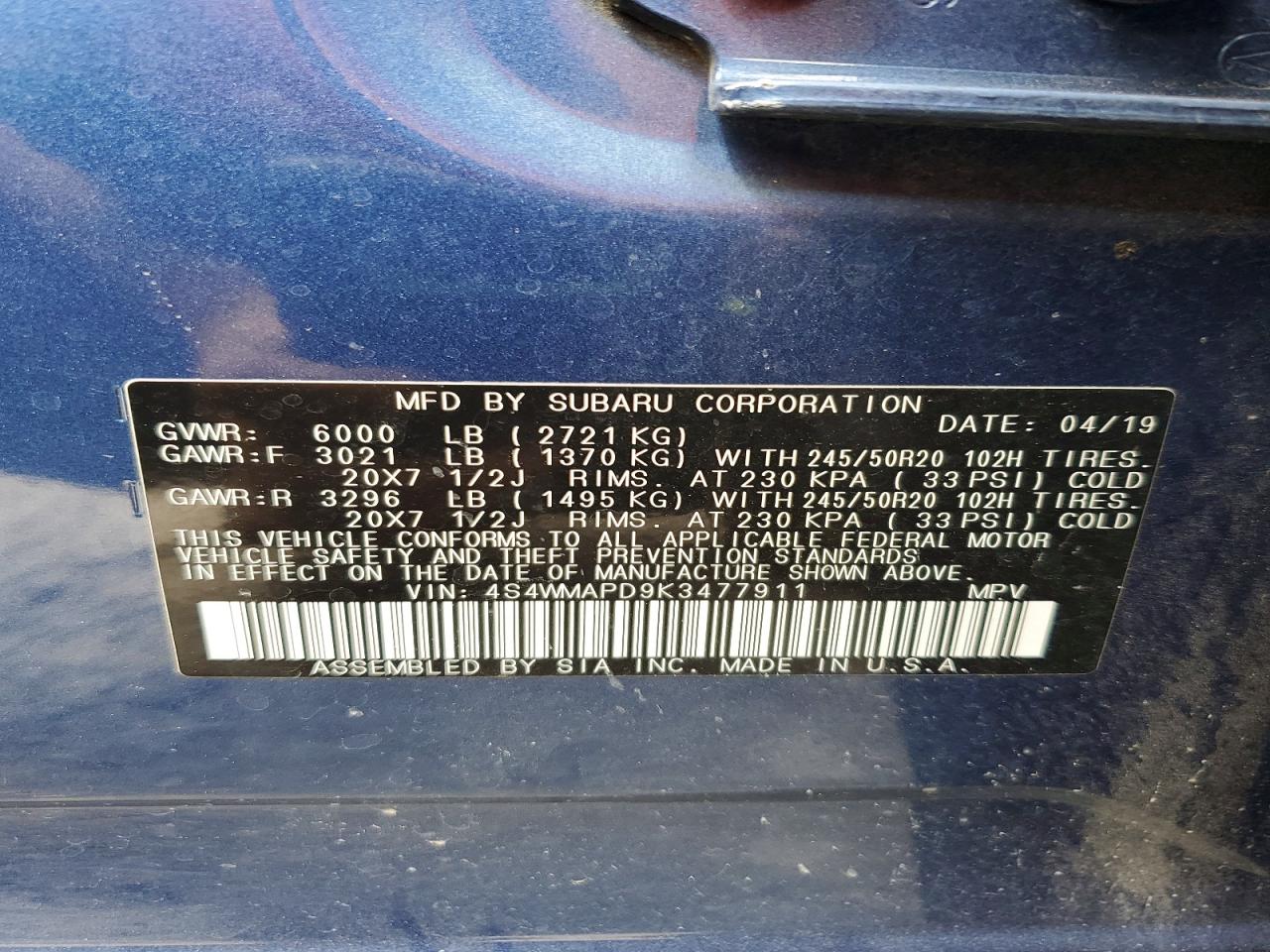 Subaru Ascent Limited