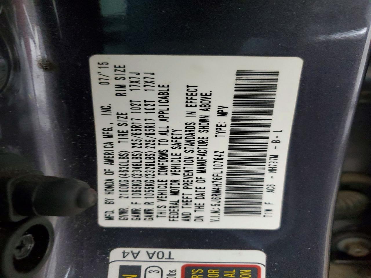Honda Crv Exl