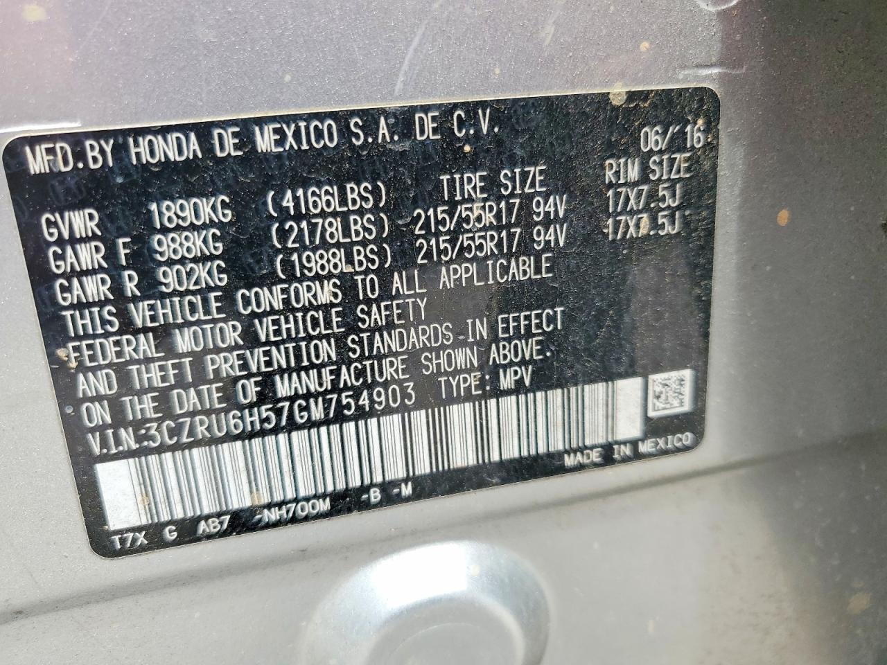Honda HR-V Ex