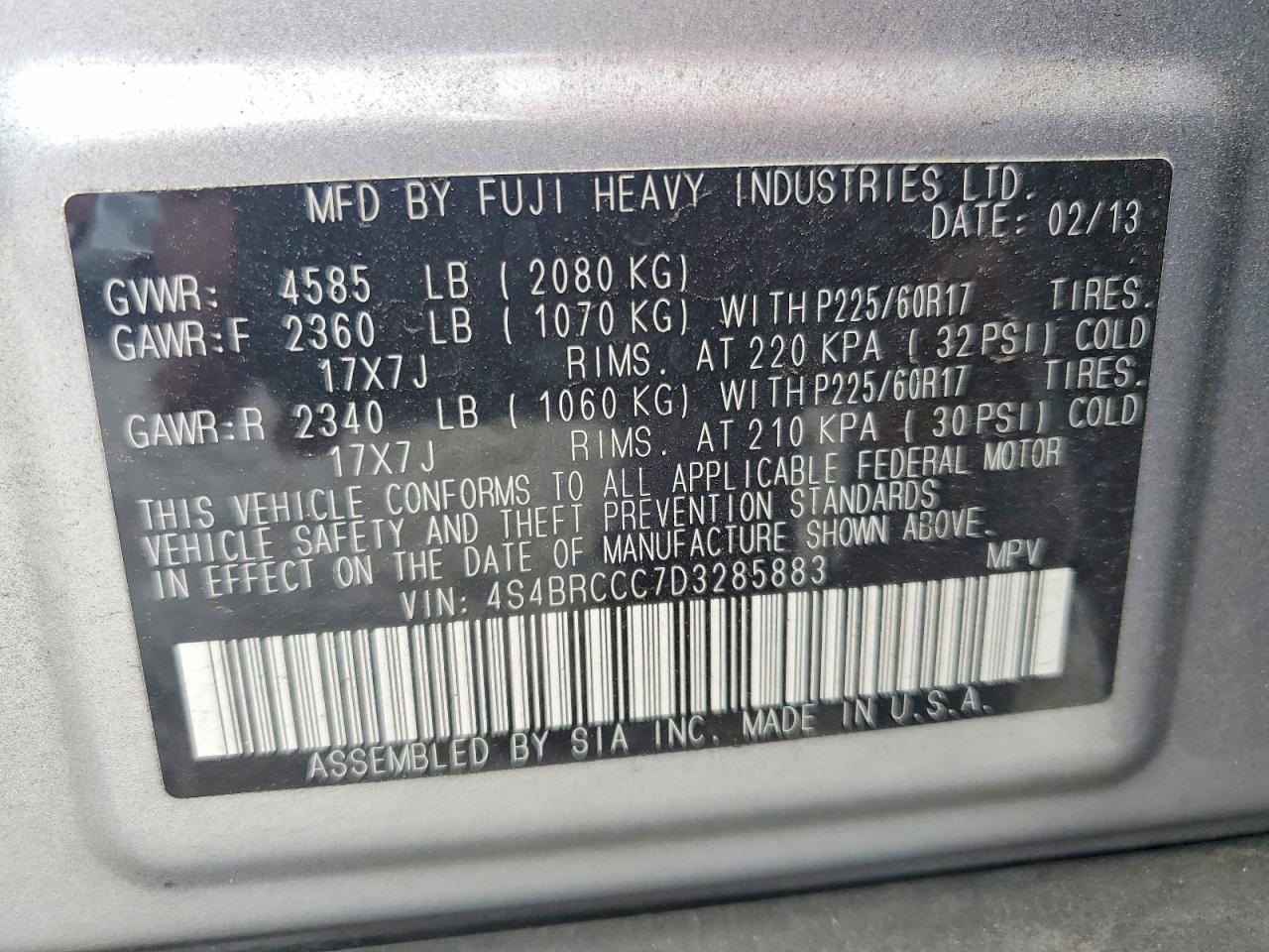 Subaru Outback 2.5i Premium
