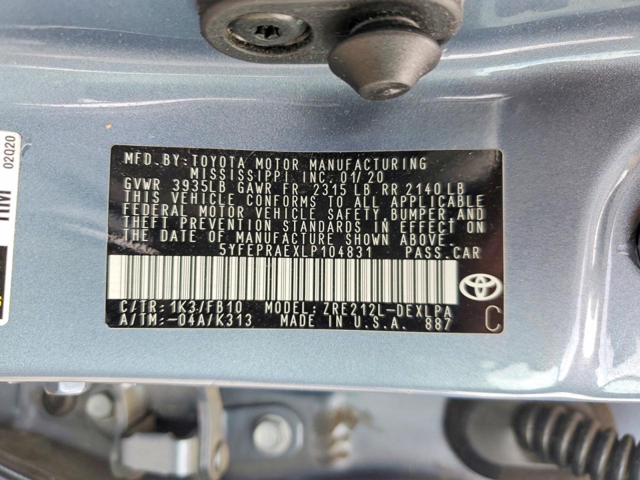 Toyota Corolla Le