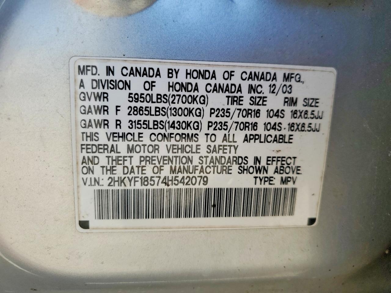 Honda Pilot Exl