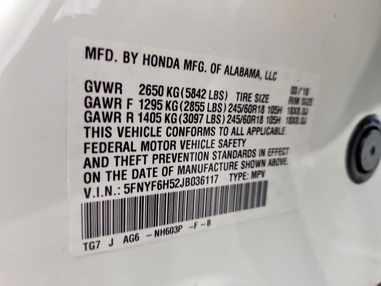 Honda Pilot Exl