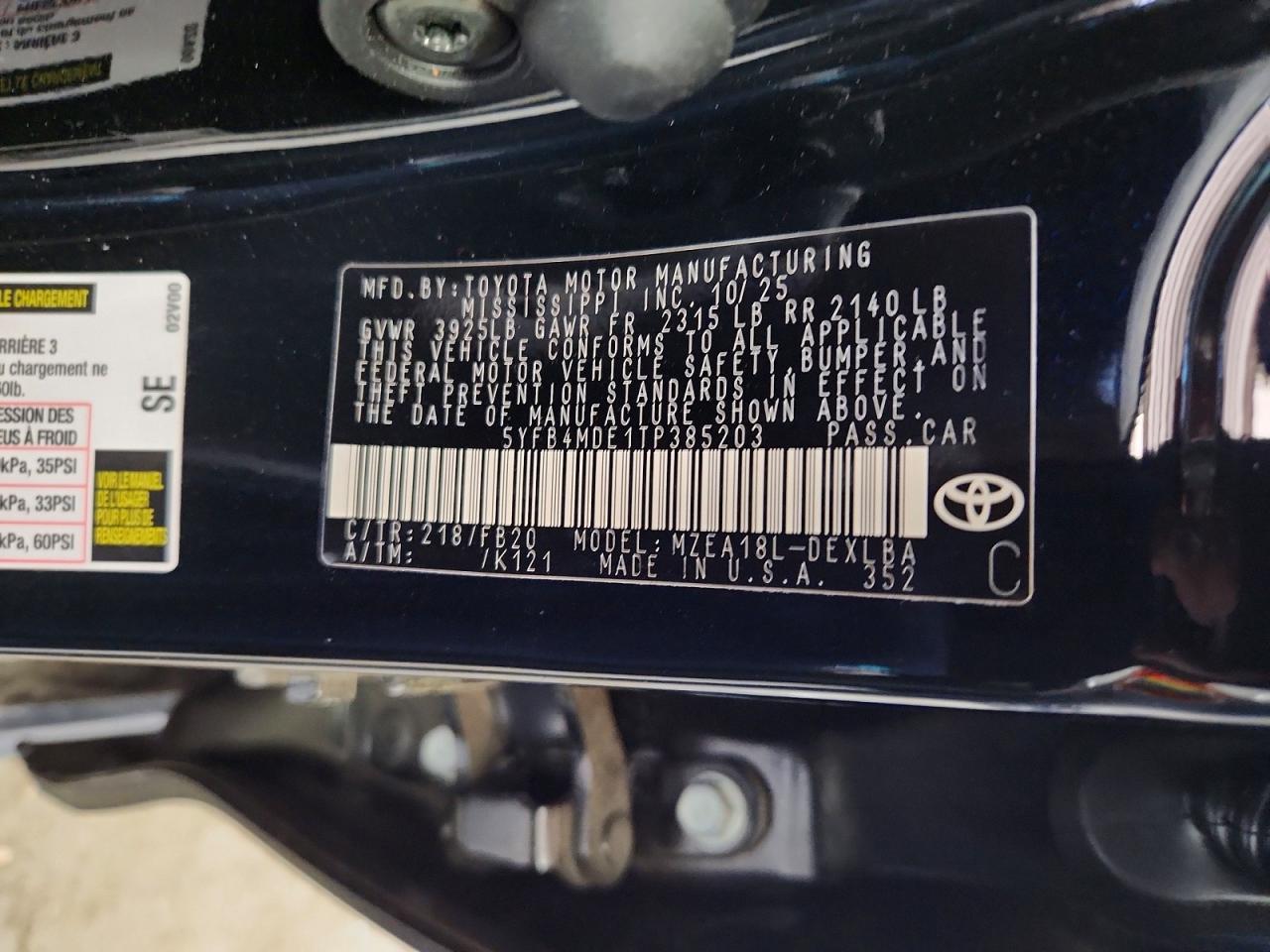 Toyota Corolla Le