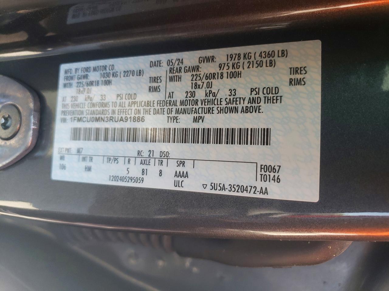 Ford Escape St Line