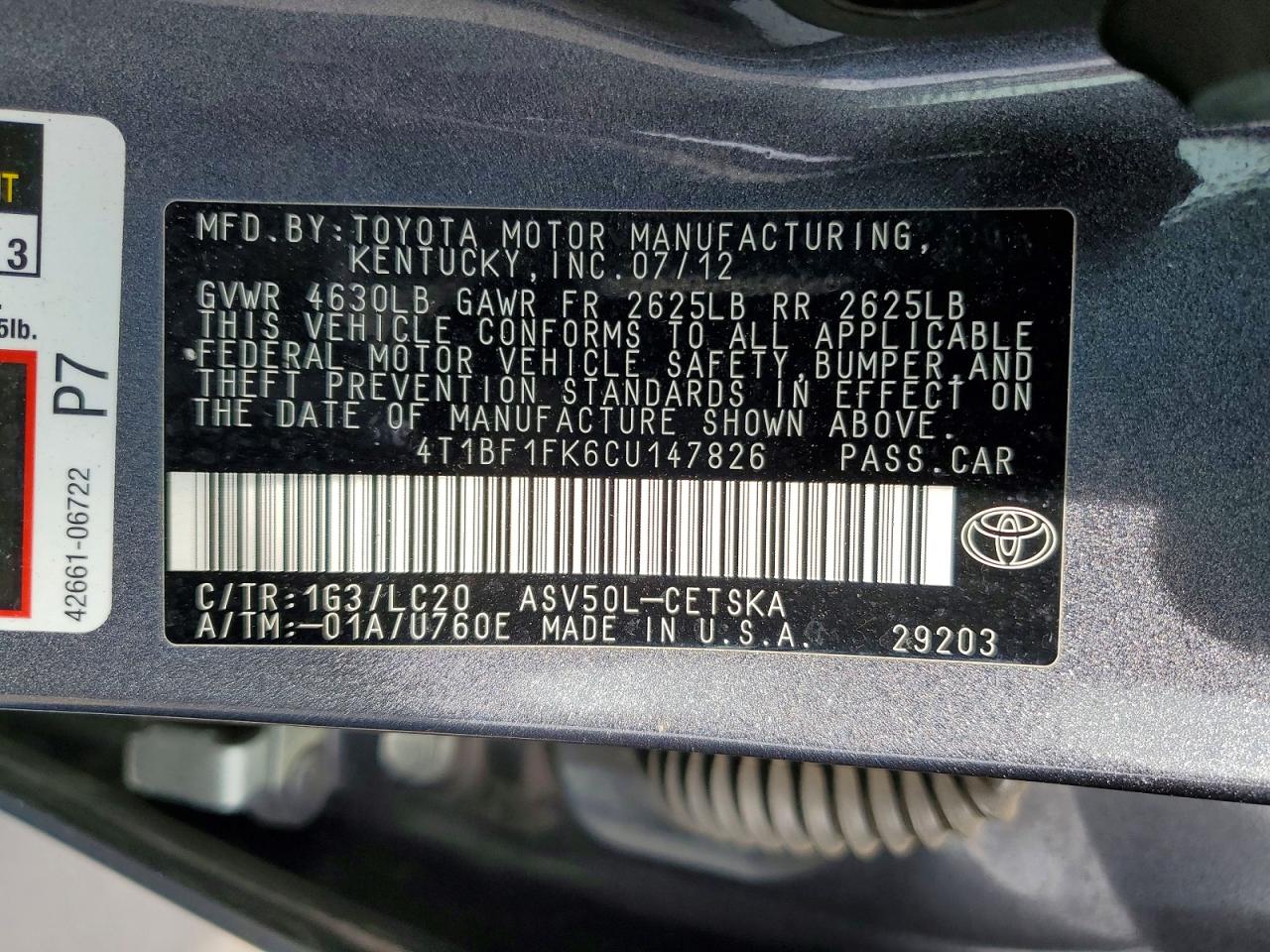 Toyota Camry Se
