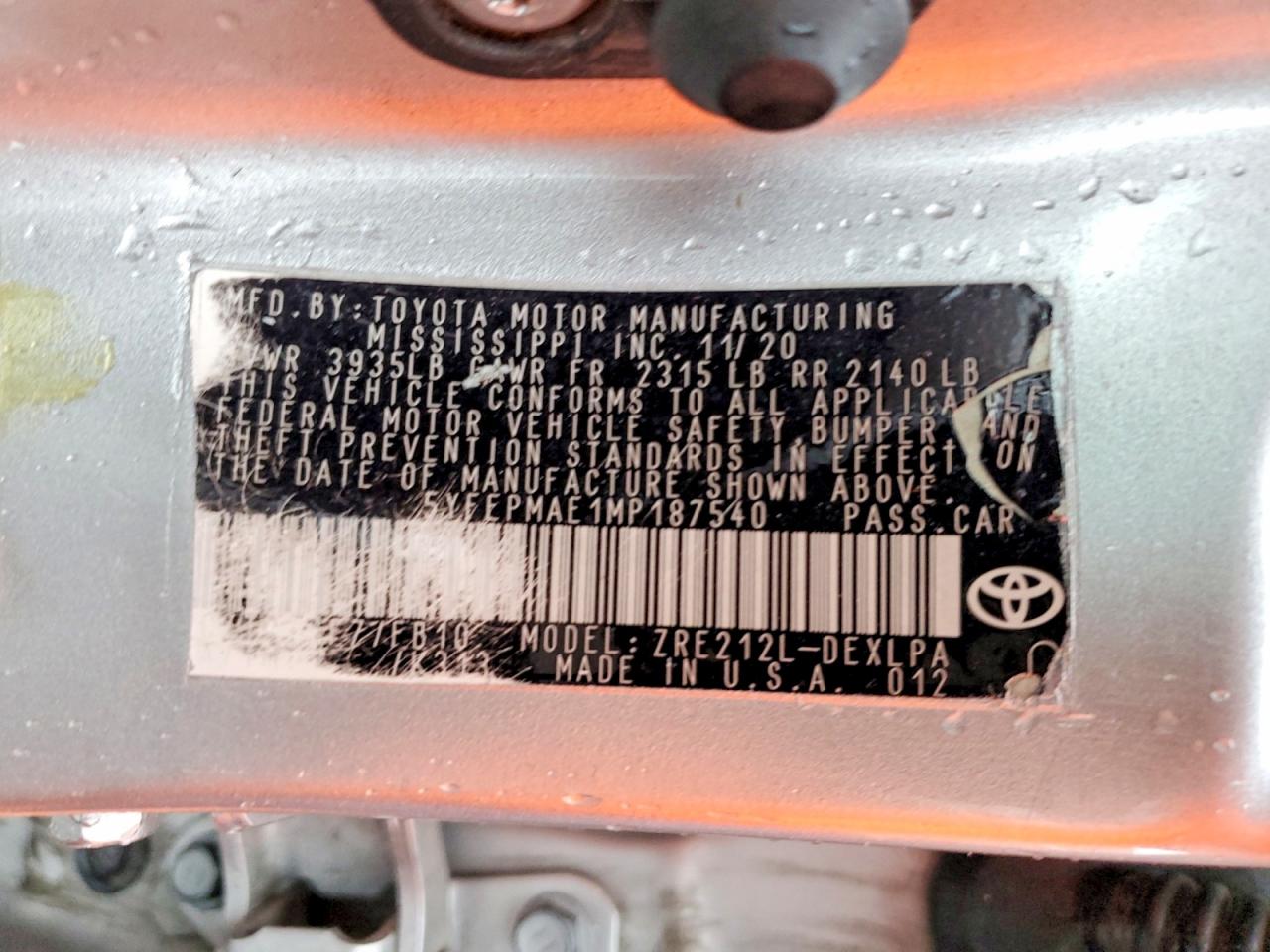 Toyota Corolla Le