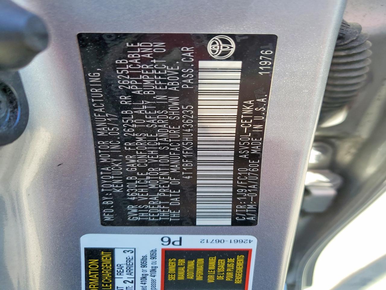 Toyota Camry Le