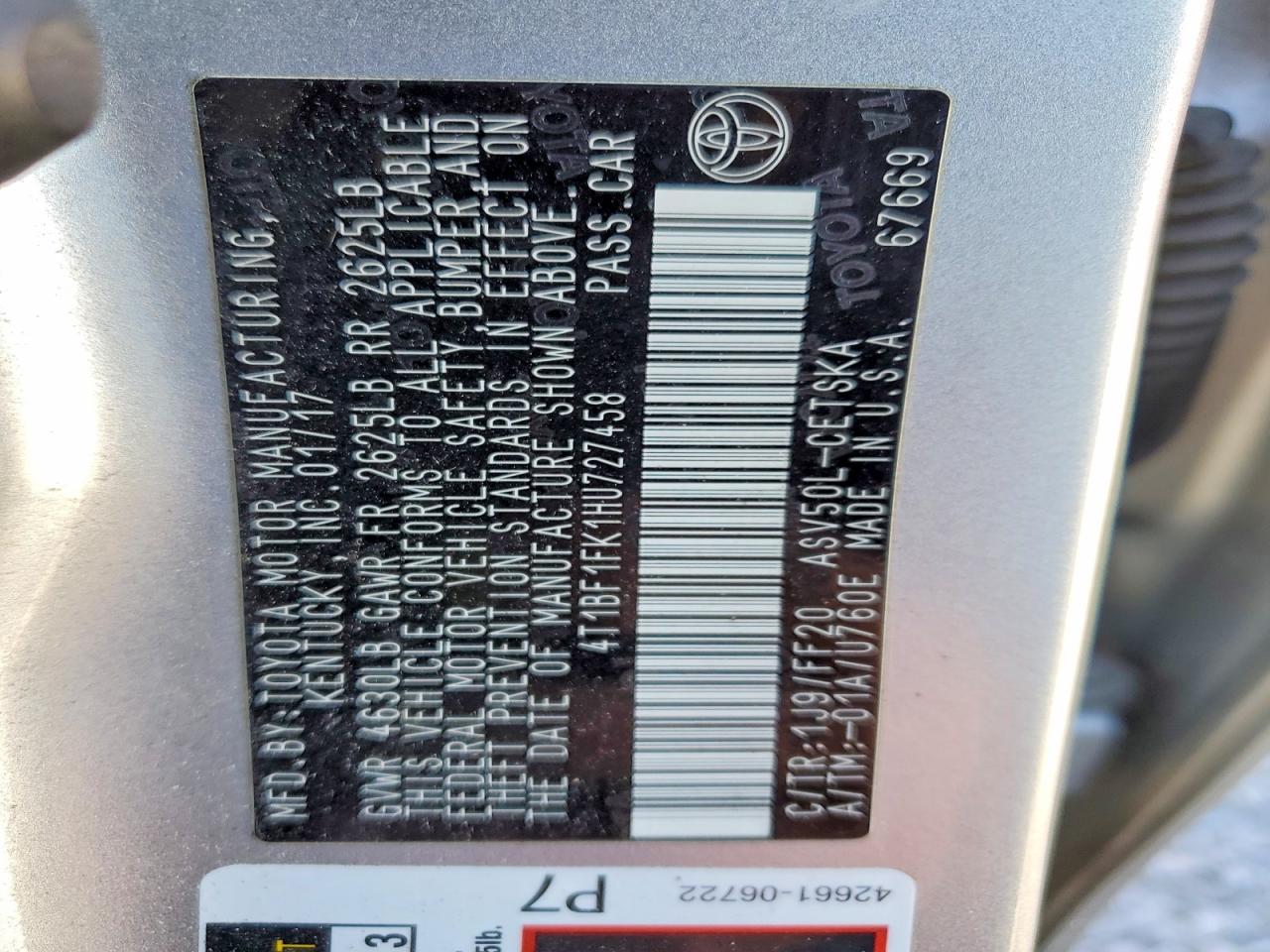 Toyota Camry Se