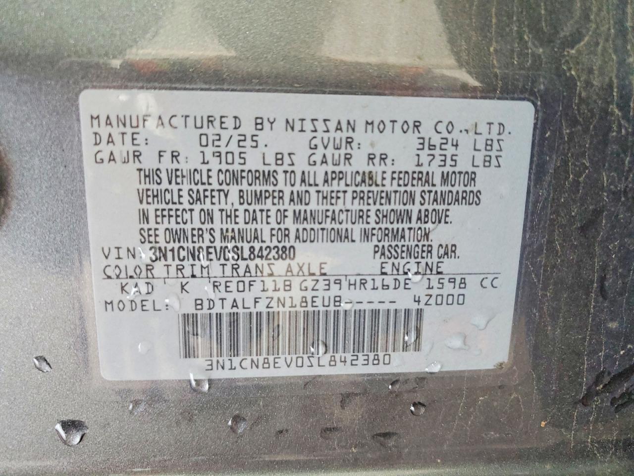 Nissan Versa Sv