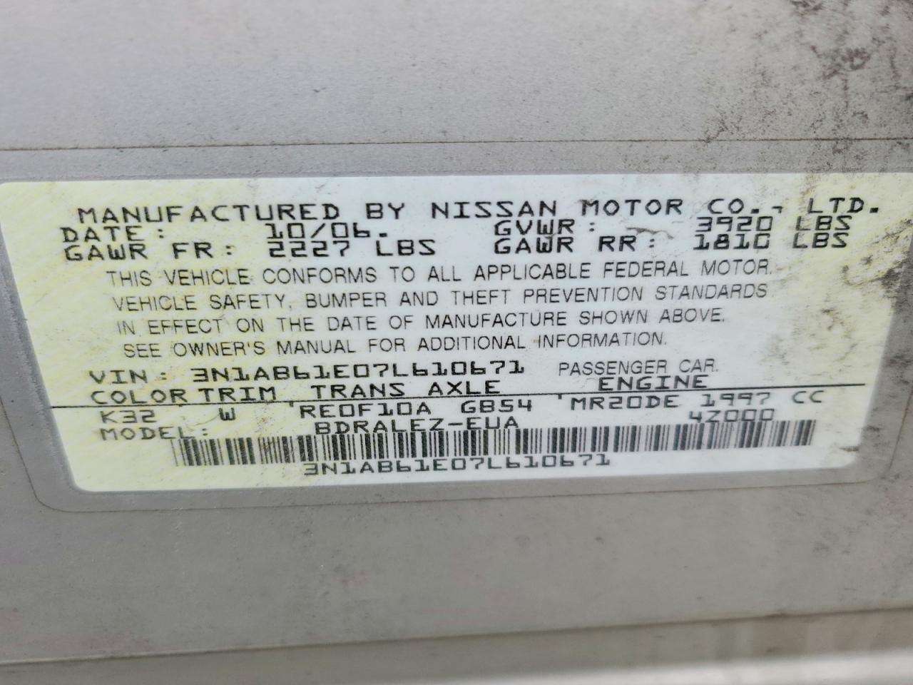 Nissan Sentra 2.0