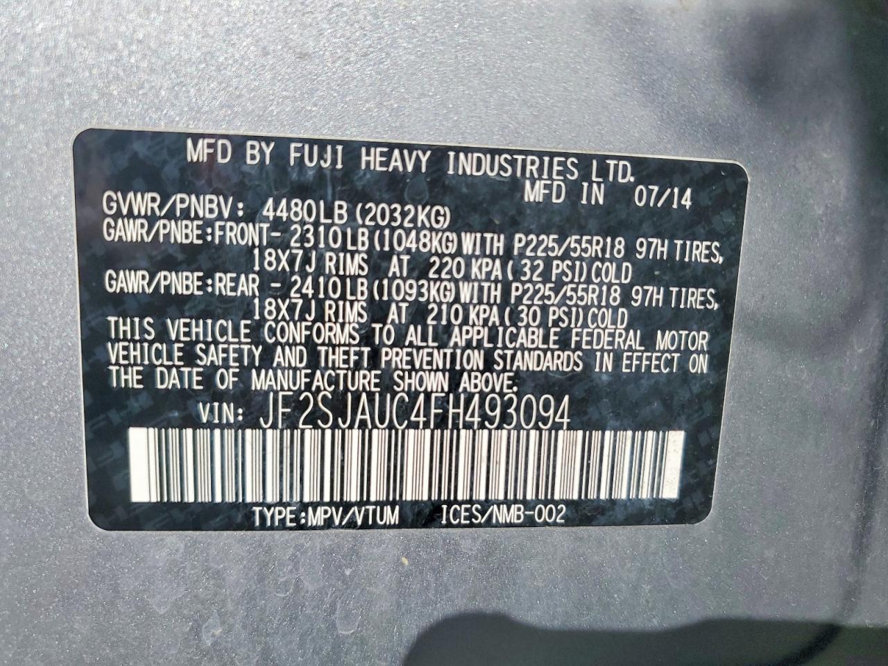 Subaru Forester 2.5i Touring