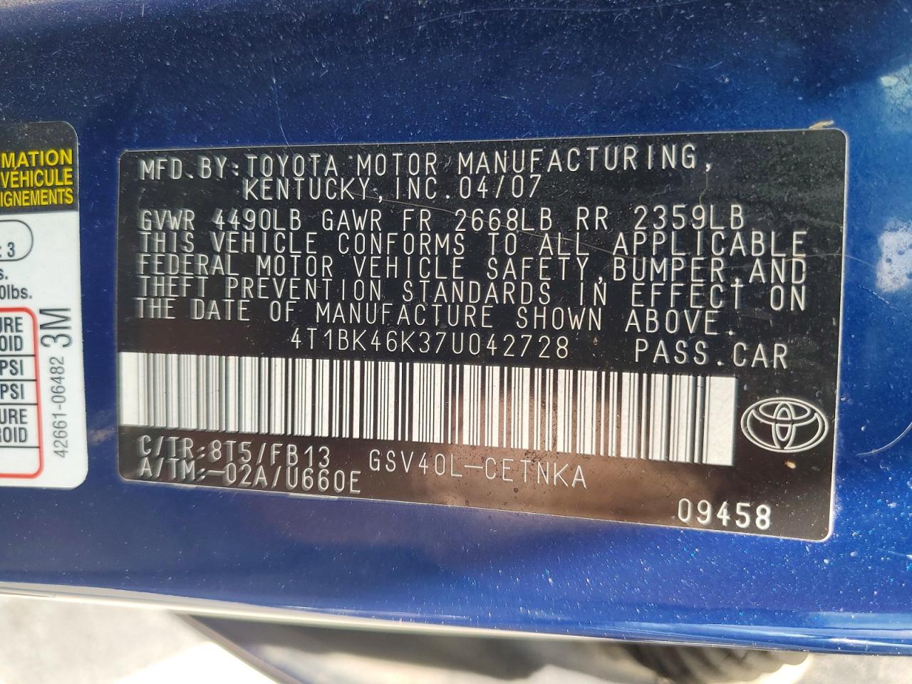 Toyota Camry Le V6