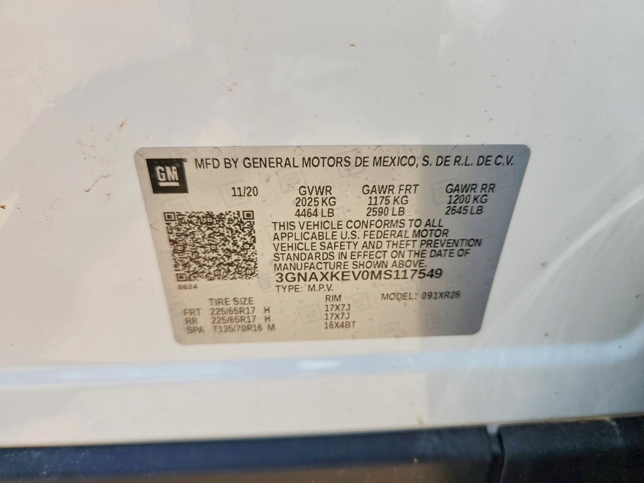 Chevrolet Equinox Lt