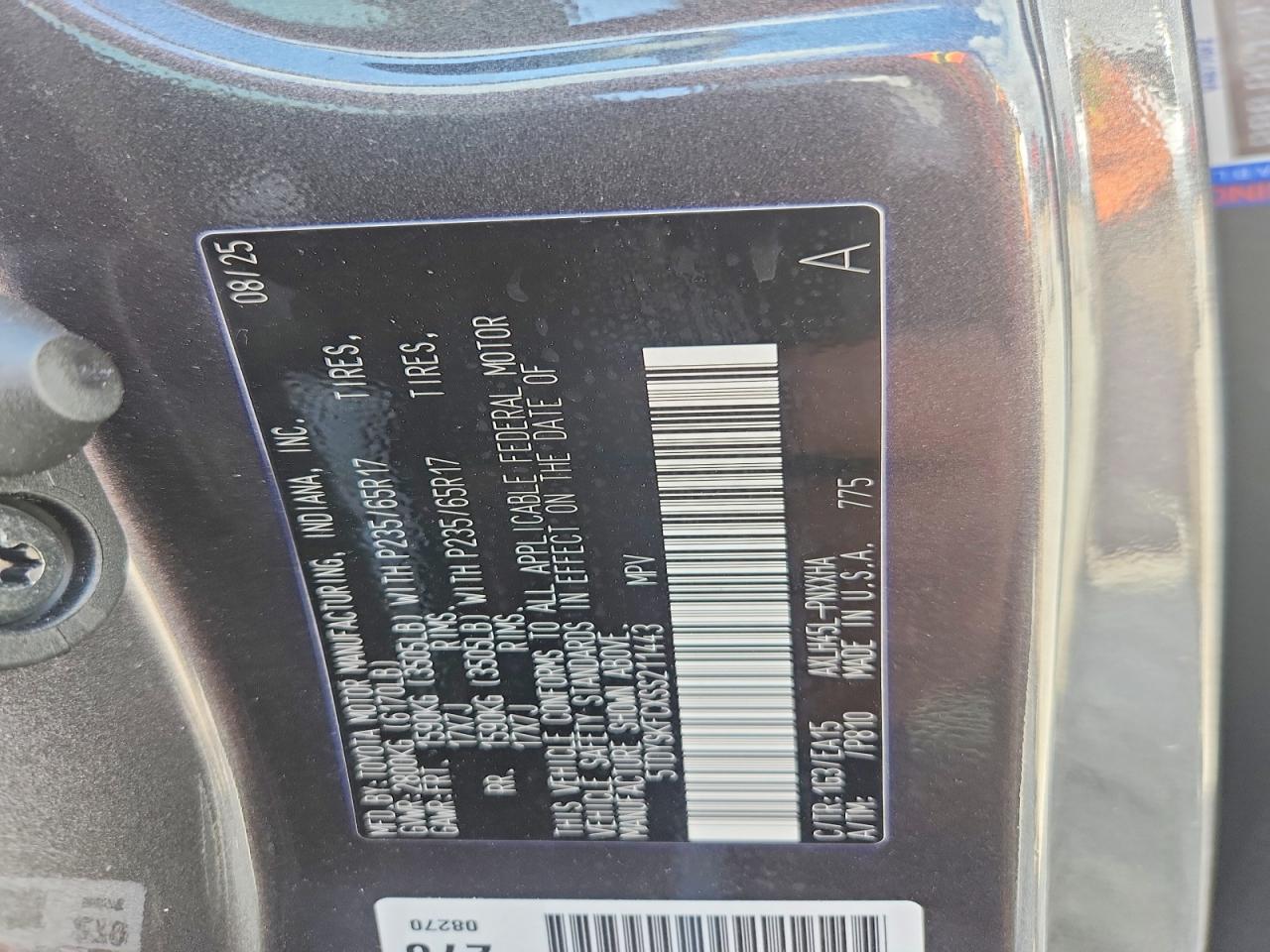 Toyota Sienna Xle 7-passenger