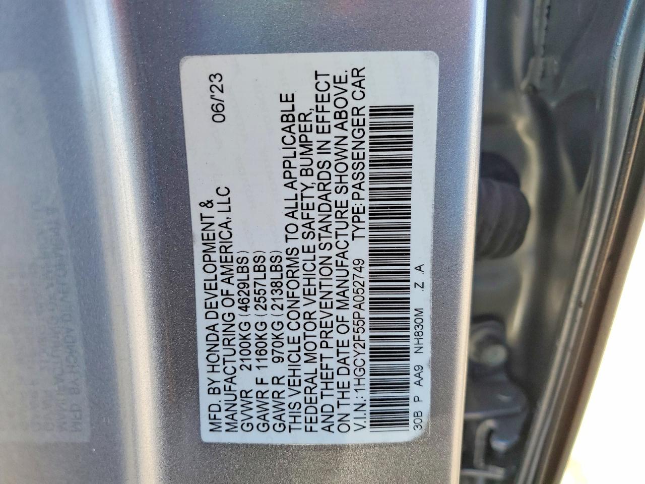 Honda Accord Hybrid Sport