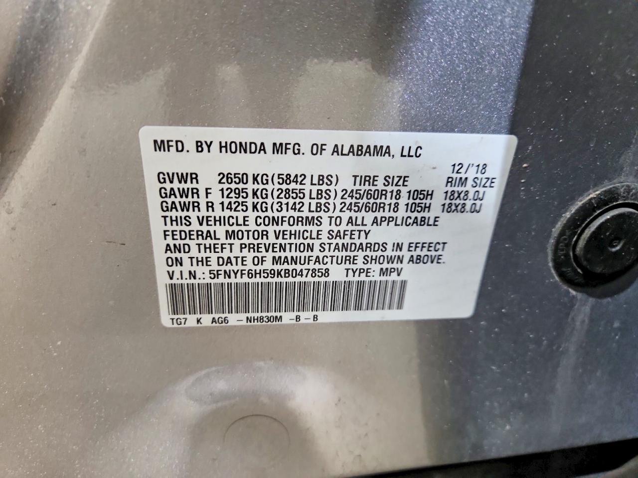Honda Pilot Exl