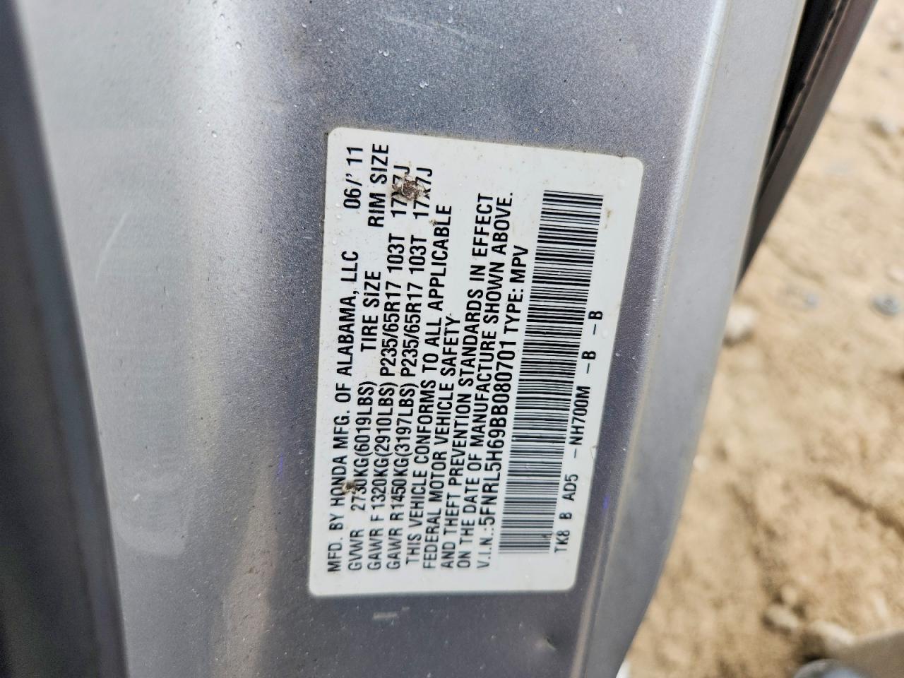 Honda Odyssey Exl