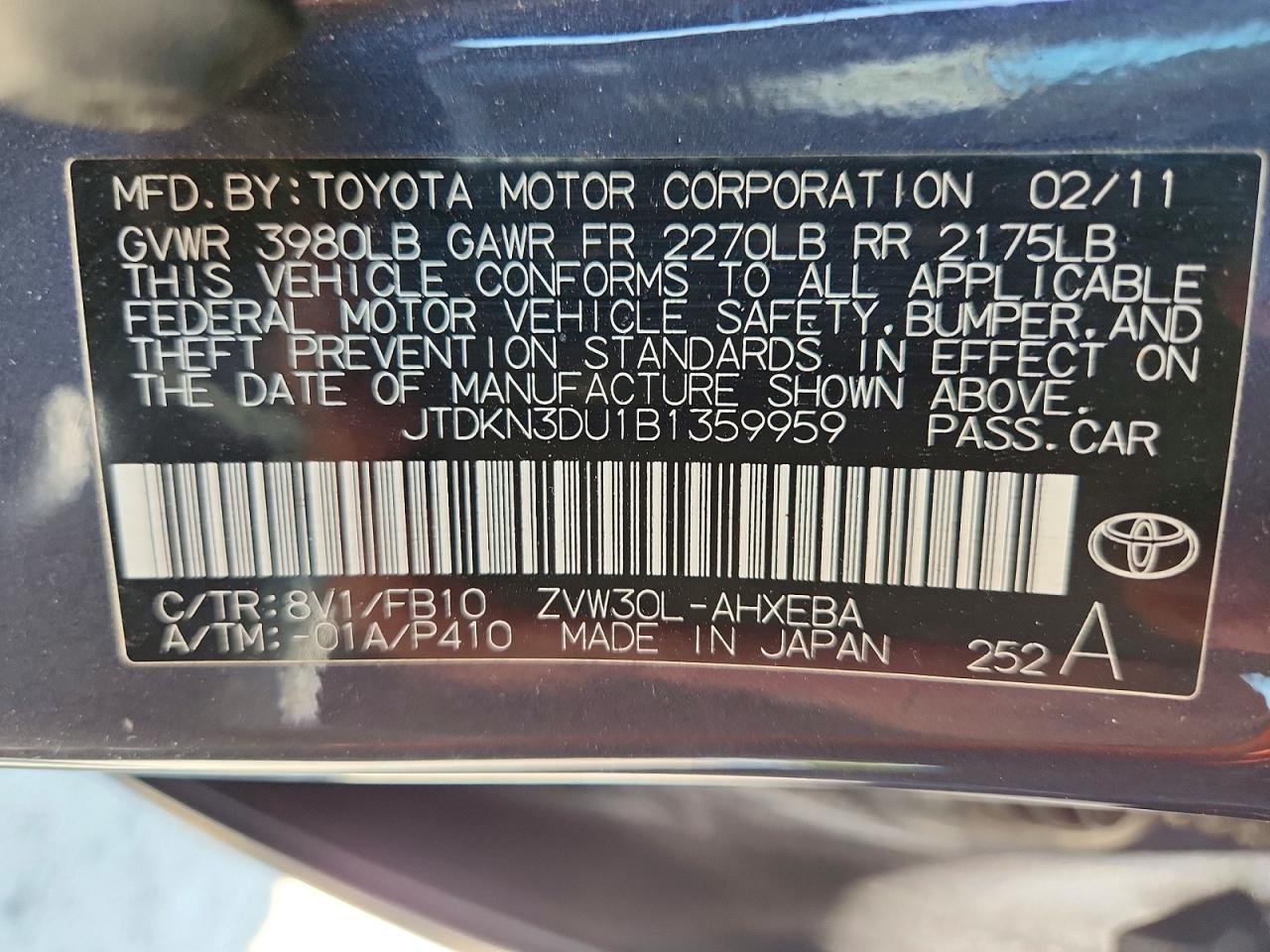 Toyota Prius Three