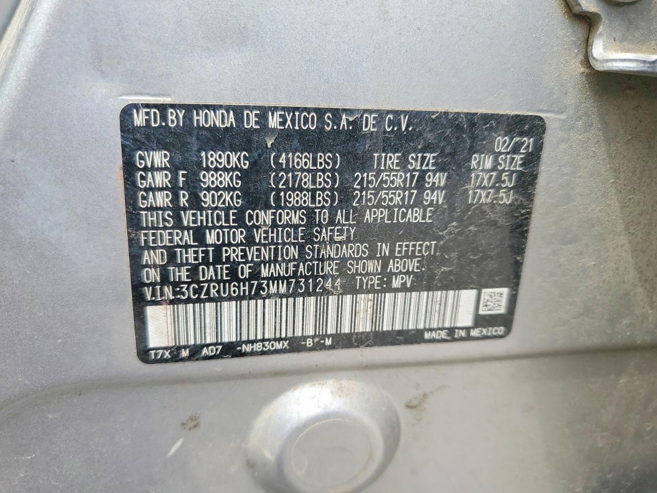 Honda HR-V Exl