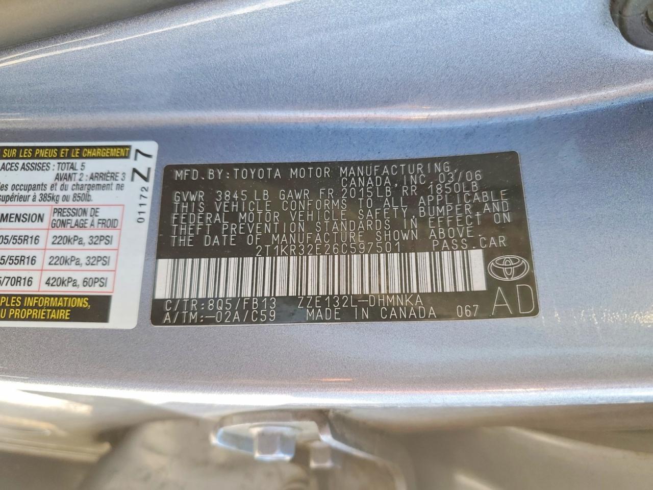 Toyota Corolla Xr