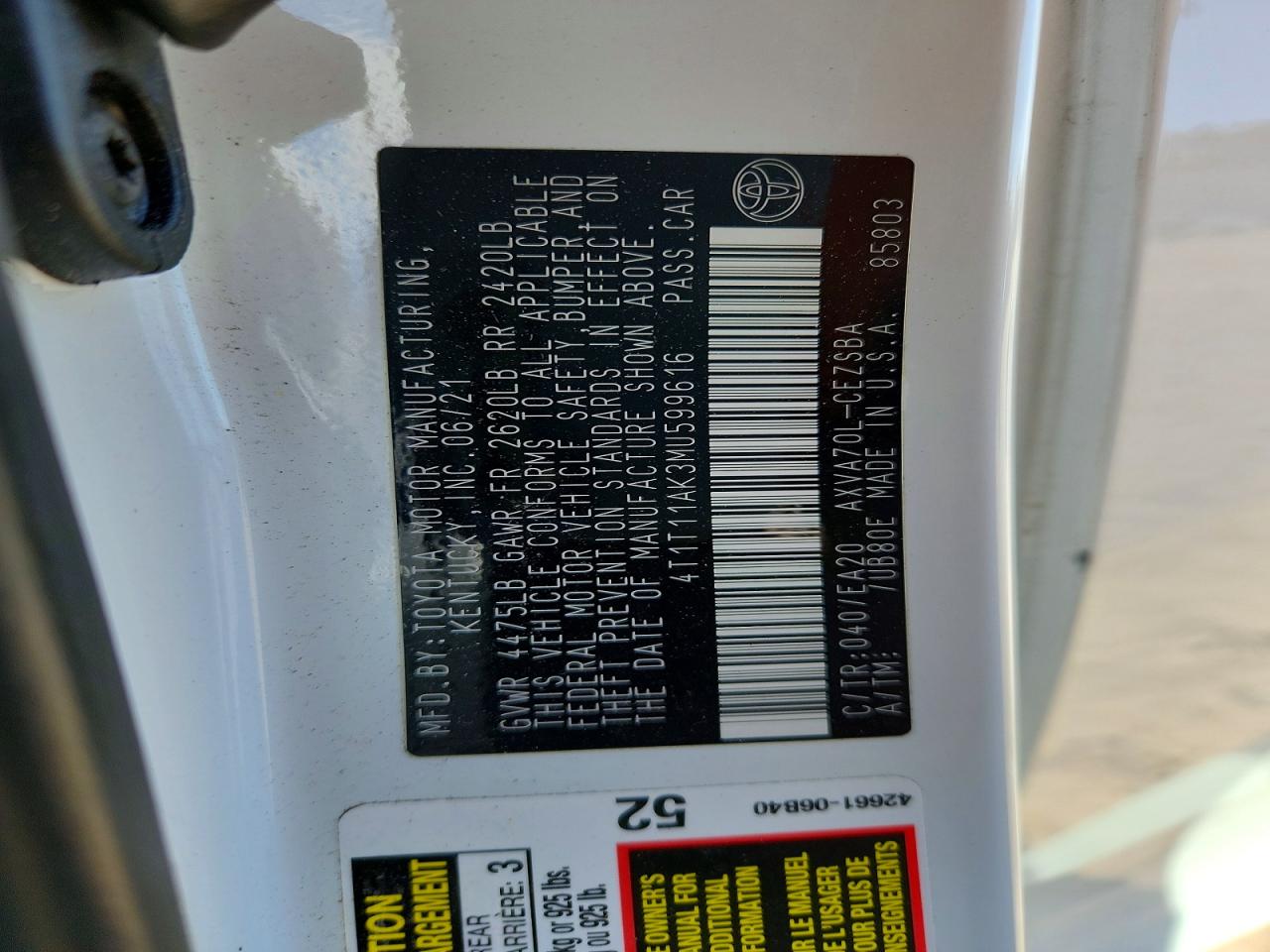 Toyota Camry Se