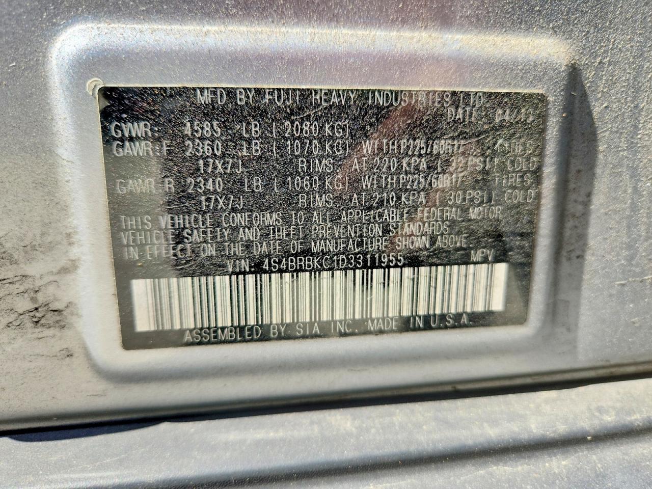 Subaru Outback 2.5i Limited