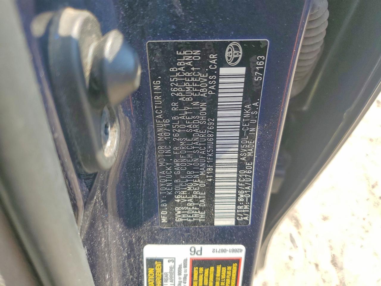 Toyota Camry Le