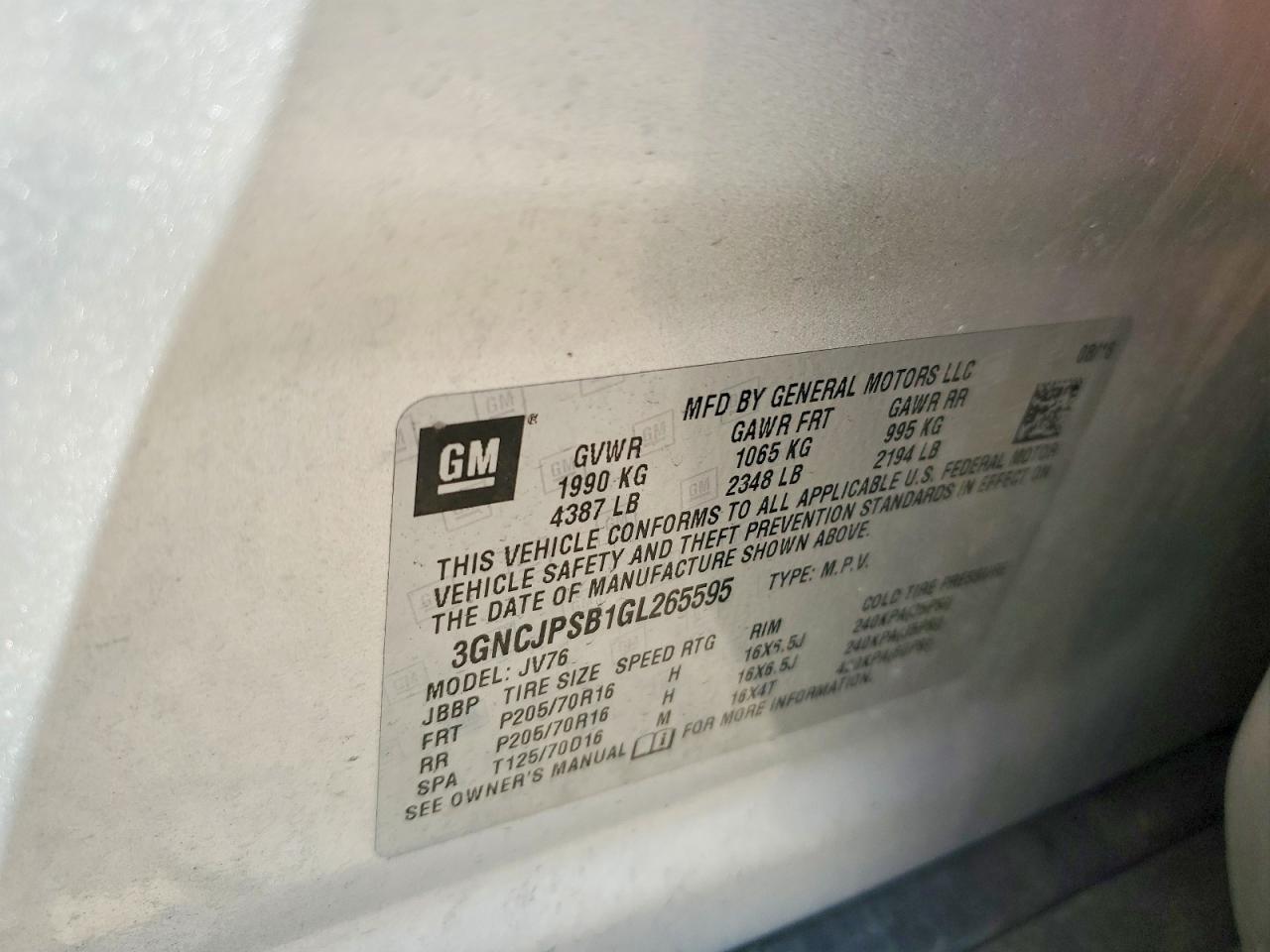 Chevrolet Trax 1lt