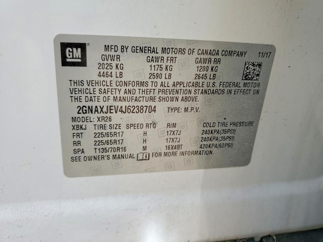 Chevrolet Equinox Lt