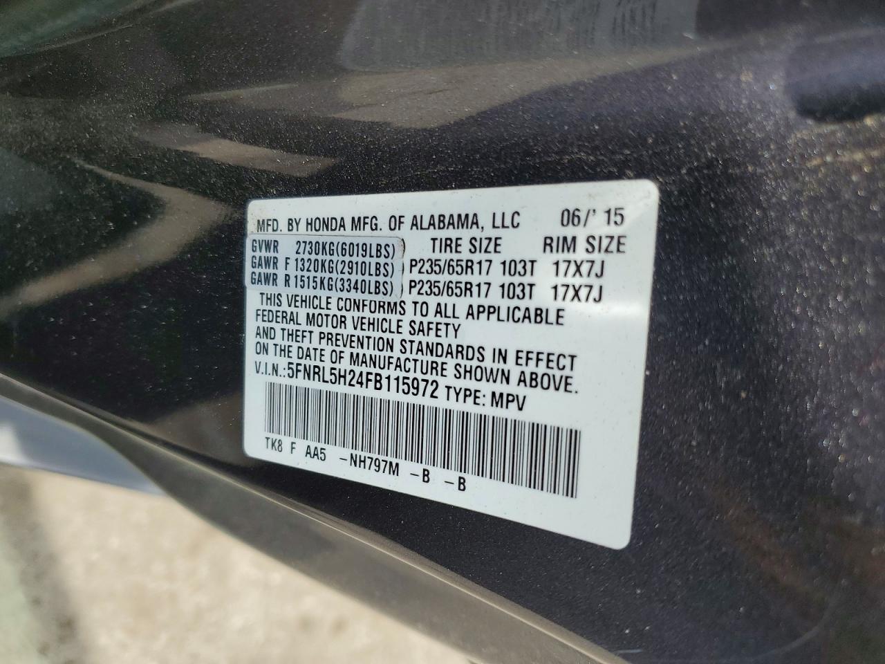 Honda Odyssey Lx
