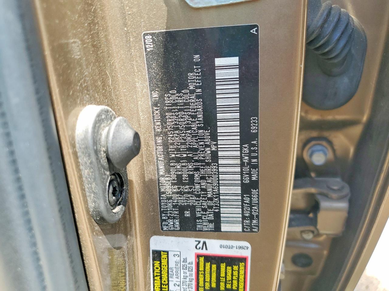 Toyota Venza Fwd Fwd V6