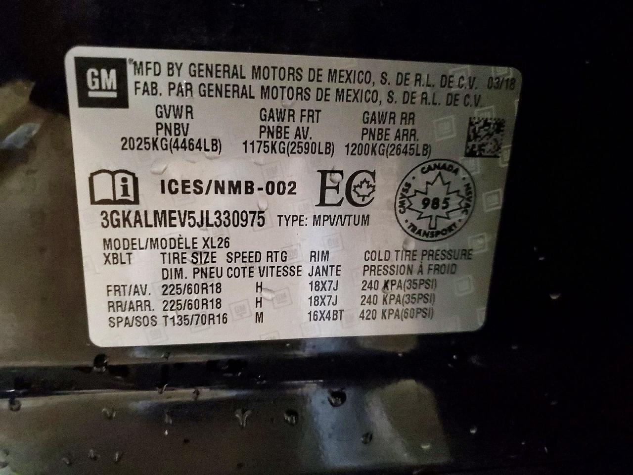 GMC Terrain Sle