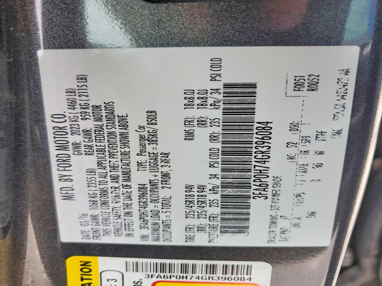 Ford Fusion Se