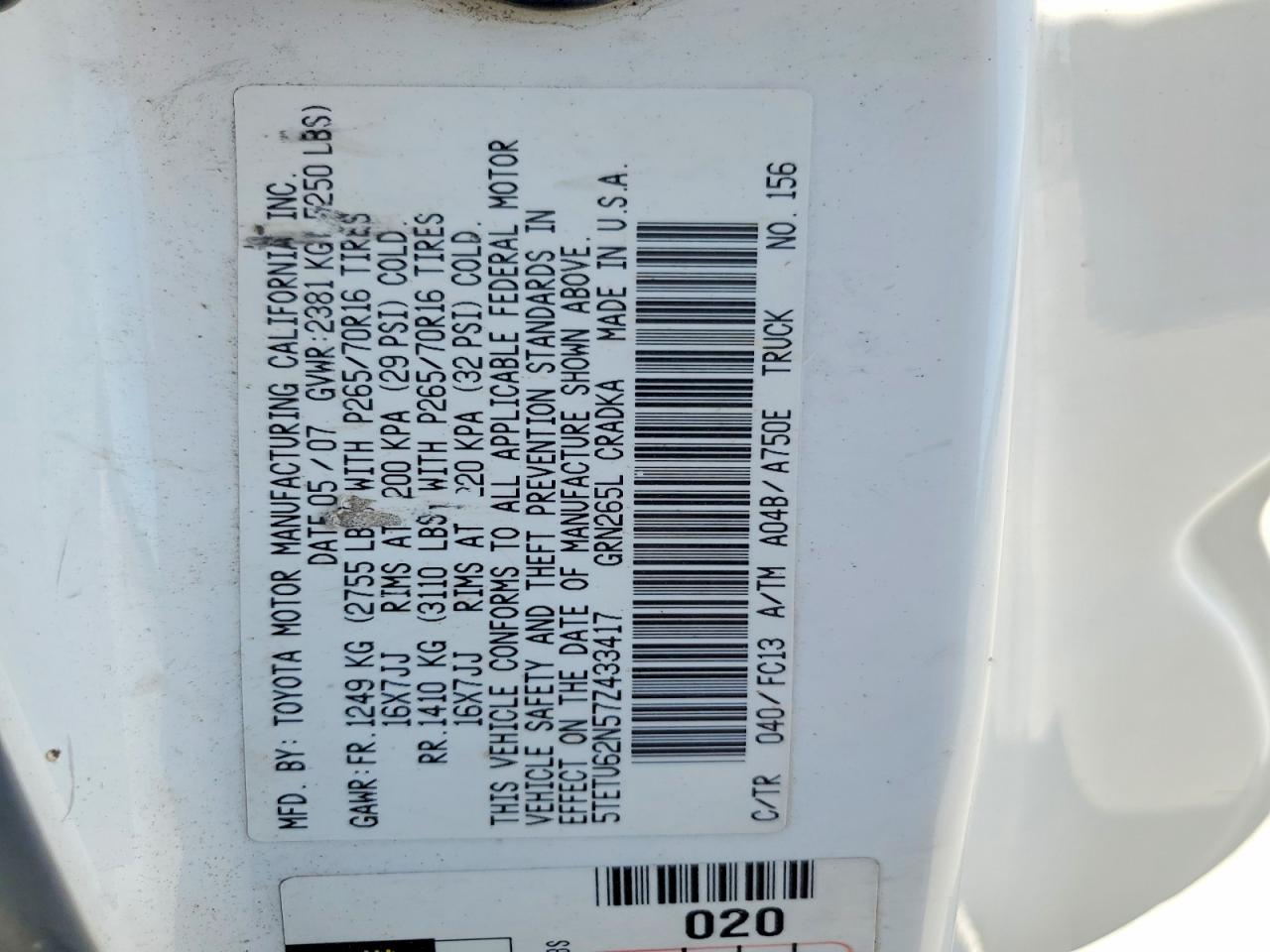 Toyota Tacoma Prerunner Access Cab