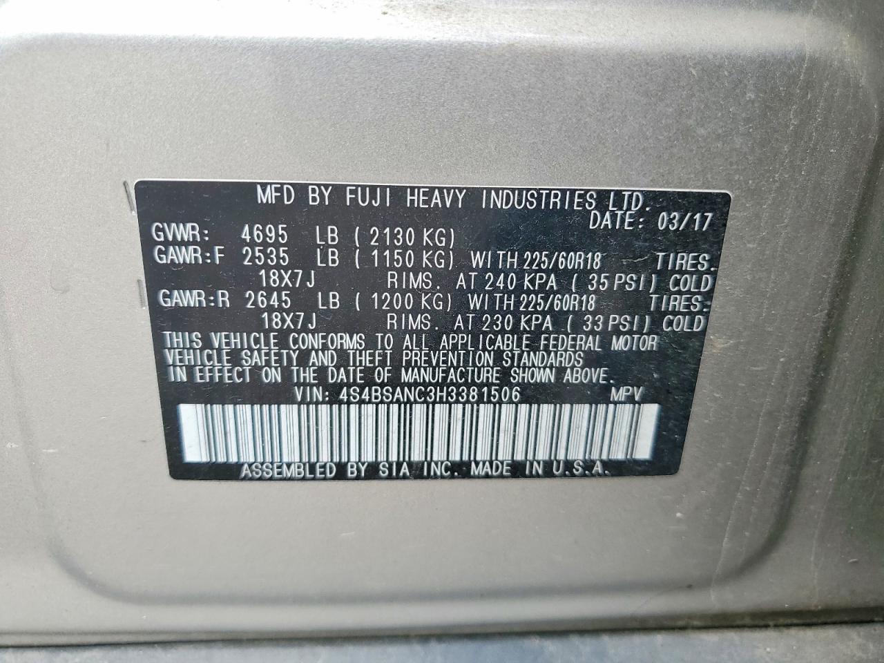 Subaru Outback 2.5i Limited
