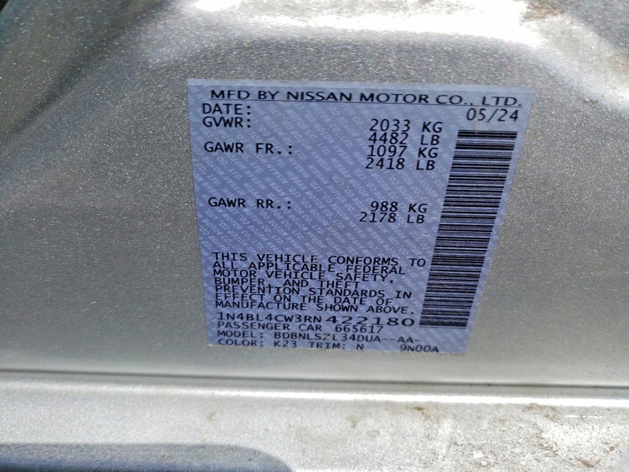 Nissan Altima Sr