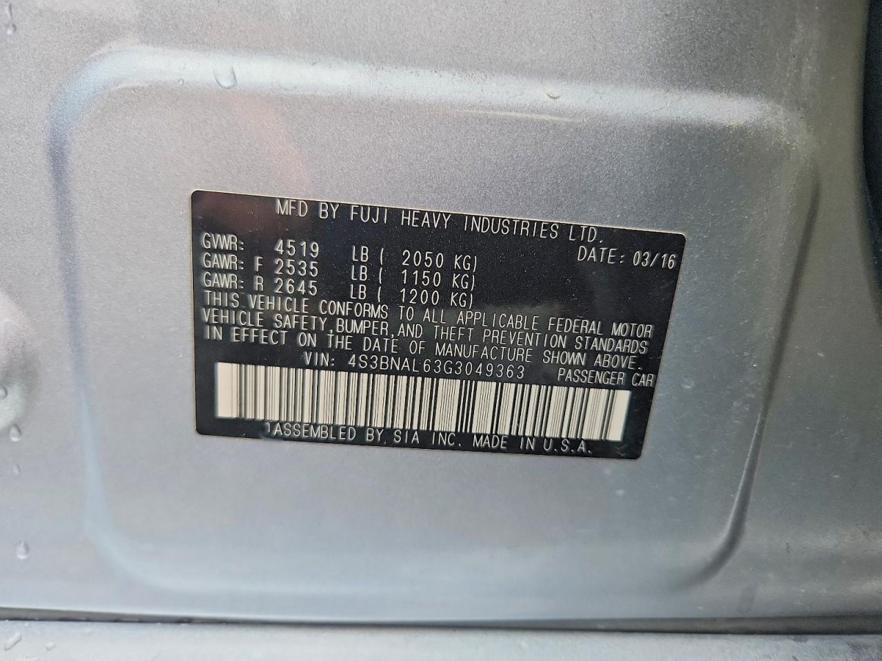 Subaru Legacy 2.5i Limited