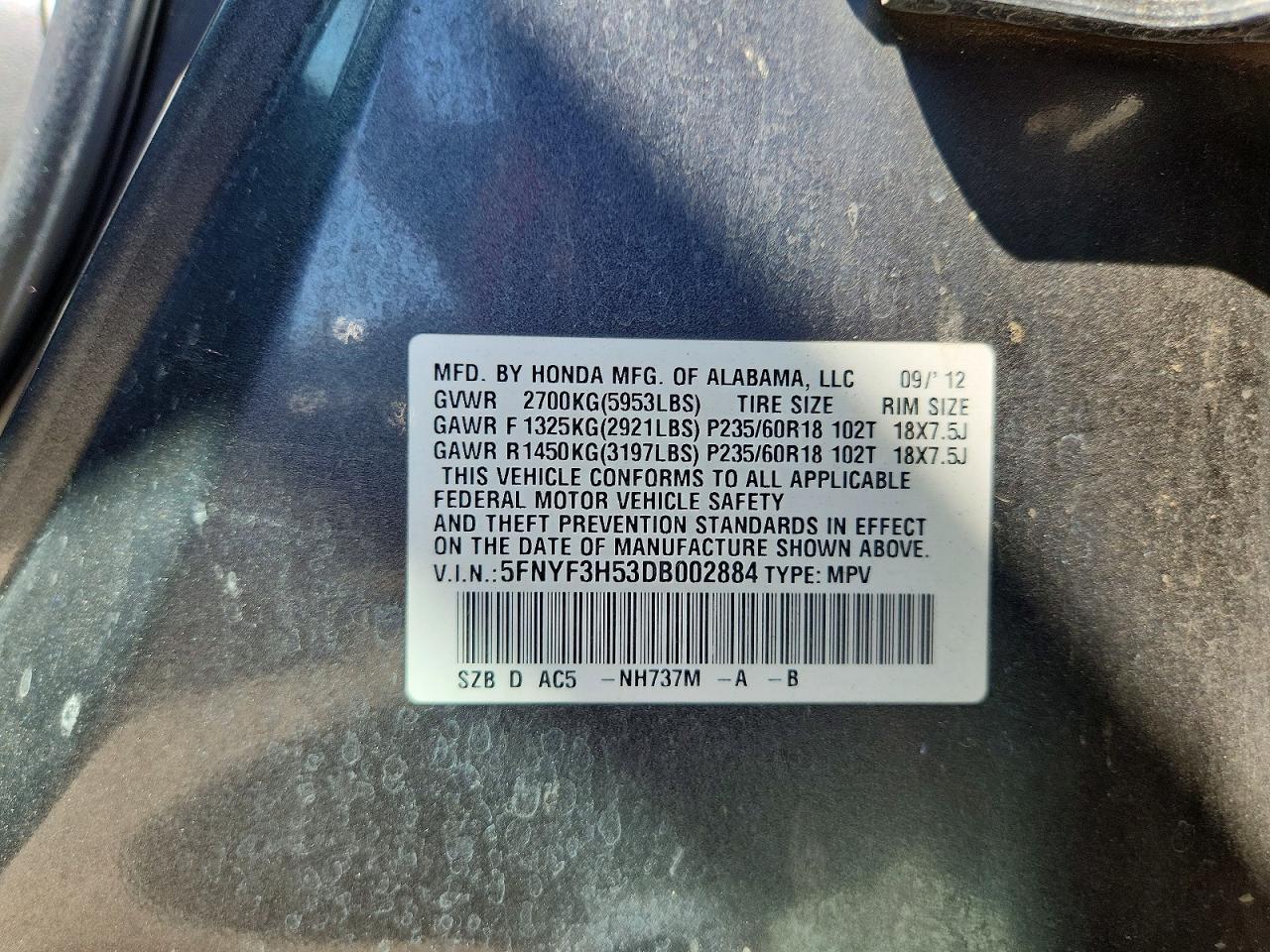 Honda Pilot Exl