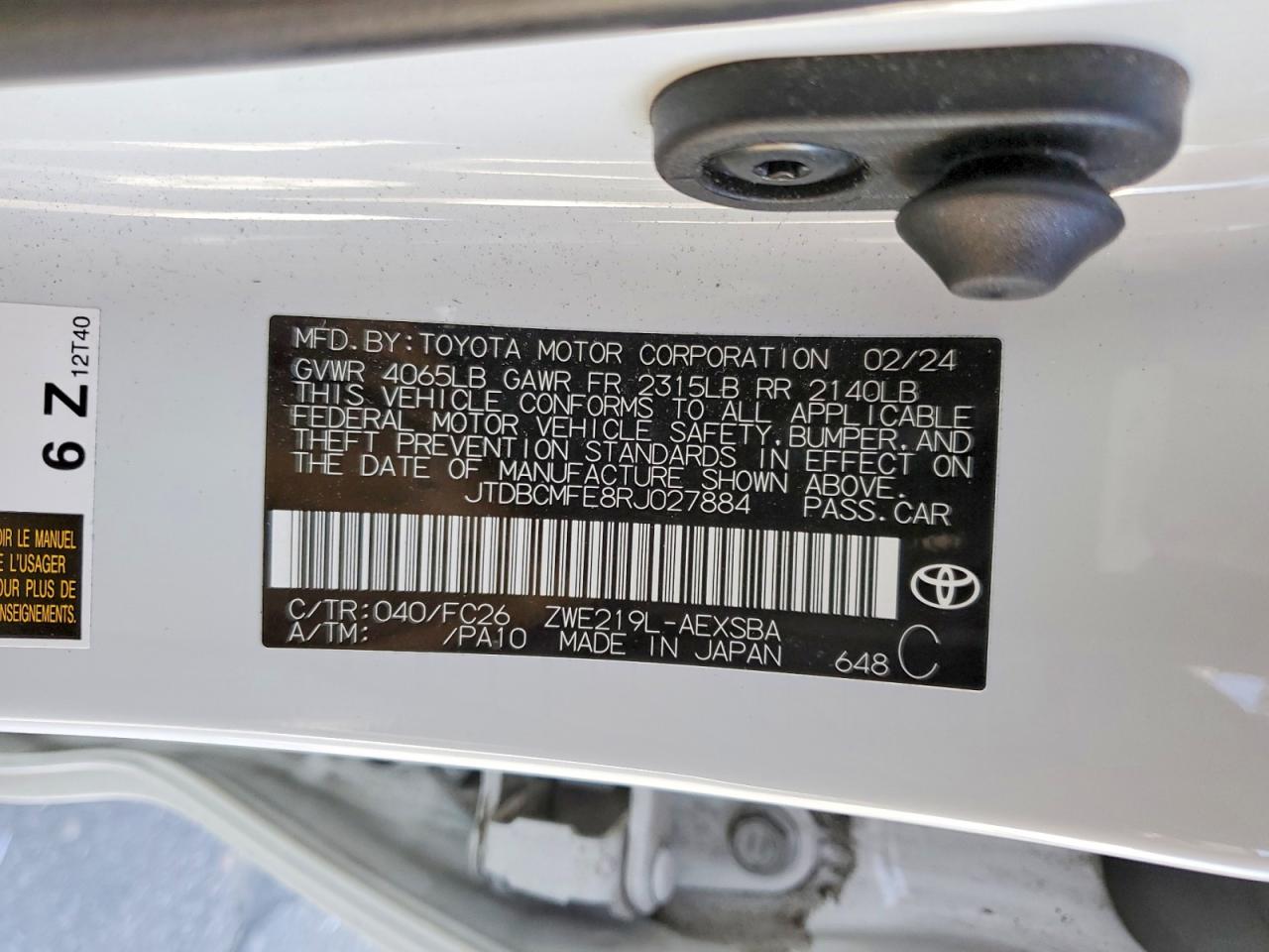 Toyota Corolla Se