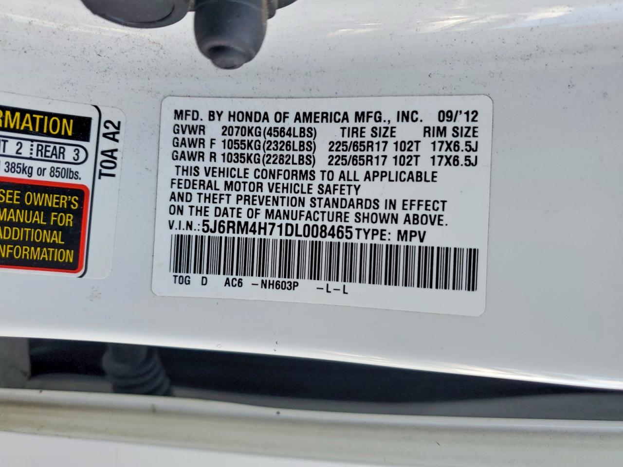 Honda Crv Exl