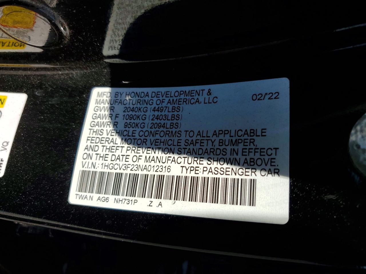 Honda Accord Hybrid Sport